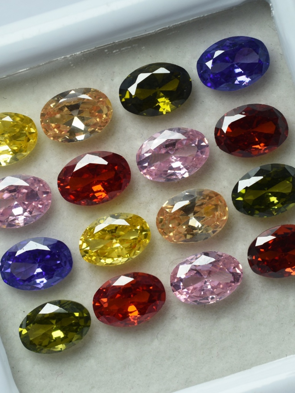 Oval Cut CERTIFIED Natural Sapphire Mix Color Loose Gemstone 16 Pcs 7x5 MM Lot